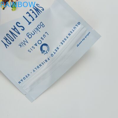 Niestandardowa laminowana folia aluminiowa Zip Lock Bag Stand Up Pocket Matt Red Packaging Pocket With Smell Proof Zipper For Coffee