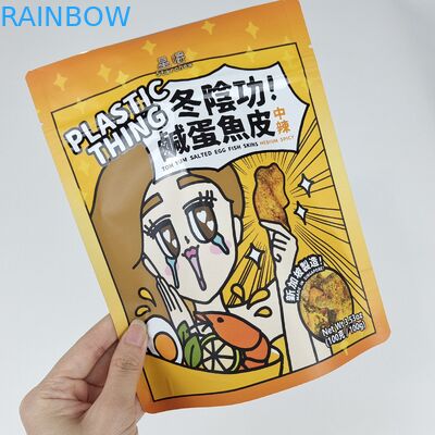 Logo niestandardowe Drukowane Znowu zamknięte folia aluminiowa Mylar Stand Up Pockets For Food Snack Candy Packaging Bags