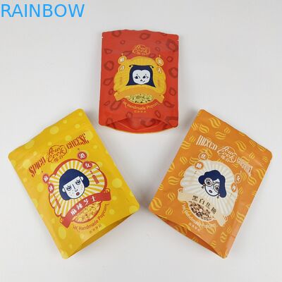 Sprzedaż hurtowa Logo na zamówienie Worki Stojące Śmierdzące Opakowania Żywnościowe Doypack Zipper Plastikowe Worki Z Oknem