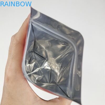 Niestandardowe wydrukowane Matte Yellow Stand Up Pocket Aluminium Foil Mylar Bag Tea Food Packaging Plastic Bags With Ziplock