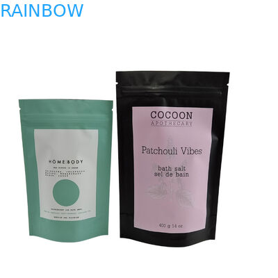 Wykorzystalne zamek z cyprykiem Stoj torba folia aluminiowa skórę Scrub Enjoy Spa kąpiel Wmieć sól morską biodegradowalne plastikowe opakowanie