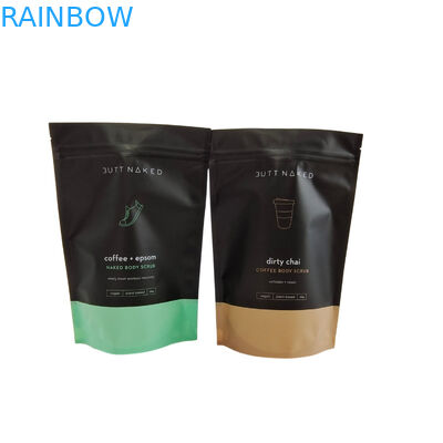 Drukowanie logo na zamówienie Ziplock Pouch Body Scrub Soap Bath Bomb Packaging Aluminium Foil Pouch Plastic Zipper Bath Salt Bag