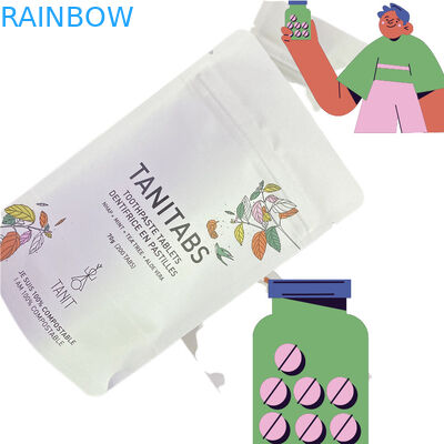 Zamówiona wodoodporna biodegradowalna Pla Kraft Paper Ziplock Bag Zipper Bag Stand Up Pocket