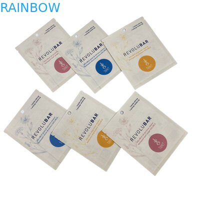 Zamówiona wodoodporna biodegradowalna Pla Kraft Paper Ziplock Bag Zipper Bag Stand Up Pocket