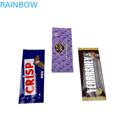 Niestandardowa drukarka żywnościowa tylna strona zapieczętowana worek przekąski bar energetyczny opakowanie