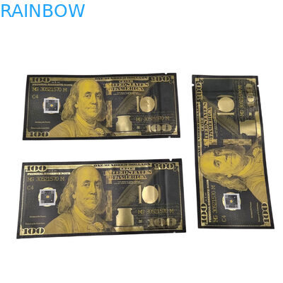 Torebka drukowana na zamówienie Mylar Odporna na zapach Wstawać Pocket Candy Food Packaging 3.5g Mylar Ziplock Bag With Window