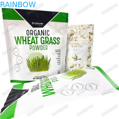 Niestandardowe wydrukowane wielokrotnie używane Zip Lock plastikowy worek opakowaniowy Stand Up Pocket Jedalne opakowania spożywcze Smell Proof Clear Window Myl