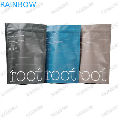 Logo Niestandardowe drukowanie Wielokrotnie używalne torebki do pielęgnacji ciała wodoodporne próbki stand up torba z zamkiem zip