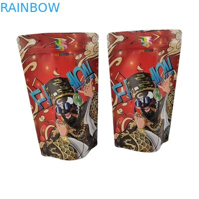 Kosztowna plastikowa torba z gussetem z przejrzystym przednim okienkiem, ponownie zamykalnym kwadratowym zamkiem, płaską spodnią torebką Mylar