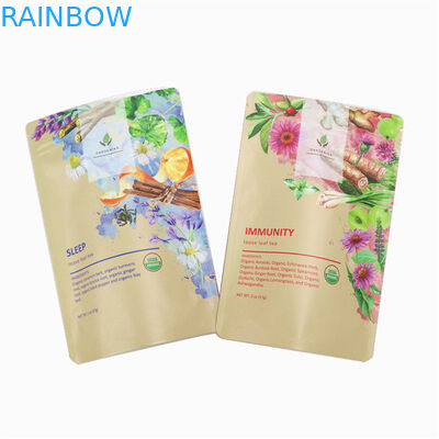 Głośne lub matowe wykończone specjalne torebki do herbaty torebki do pakowania i wysokiej wydajności