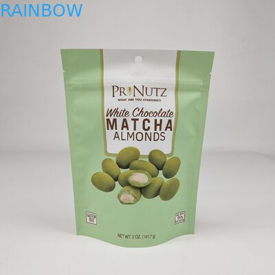 Niestandardowy Matte Stand Up Pocket Laminated Black Foil Food Packaging Zipper Bag z przejrzystym oknem dla mięsa wołowego