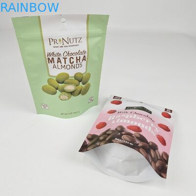 Niestandardowy Matte Stand Up Pocket Laminated Black Foil Food Packaging Zipper Bag z przejrzystym oknem dla mięsa wołowego