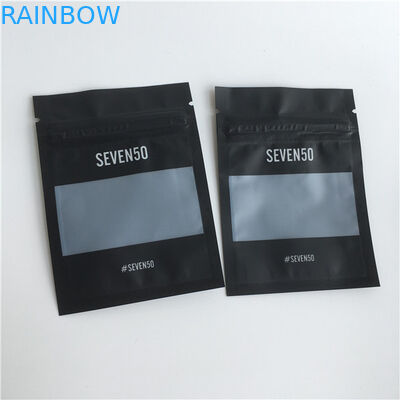 Matte Finish Custom Plastic Bags Plastic Jewelry Packaging Bags With Clear Window