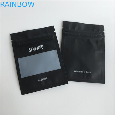 Matte Finish Custom Plastic Bags Plastic Jewelry Packaging Bags With Clear Window