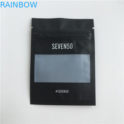 Matte Finish Custom Plastic Bags Plastic Jewelry Packaging Bags With Clear Window