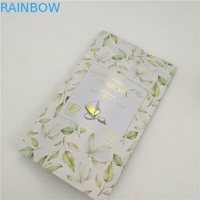 Zamontowany plastikowy worek Ziplock Aluminium Foil Tea Packaging Stand Up Pouch Smell Proof Mylar Bag For Coffee