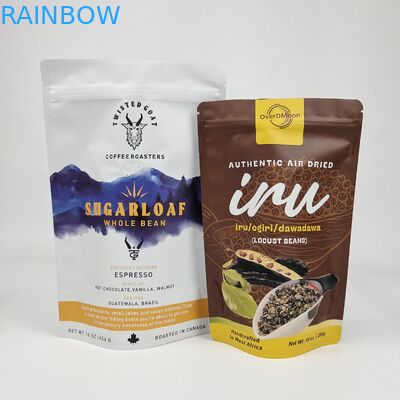 Drukowanie cyfrowe niskie MOQ Logo niestandardowe markowe opakowanie z tworzyw sztucznych Mylar Bags Packaging Zipper pouch do przechowywania żywności