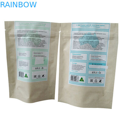 Pojemniki ze srebrnej folii stojącej z opakowaniem Doy dla opakowań do fryzury ciała kawy