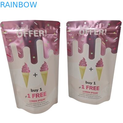 Zamknięte zamkiem worek do pakowania żywności z zamówieniem na zamówienie