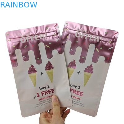 Zamknięte zamkiem worek do pakowania żywności z zamówieniem na zamówienie