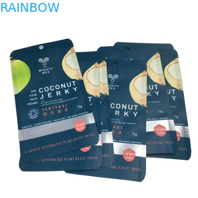 Płaskie worki Mylar Kokosowe worki z przejrzystym oknem