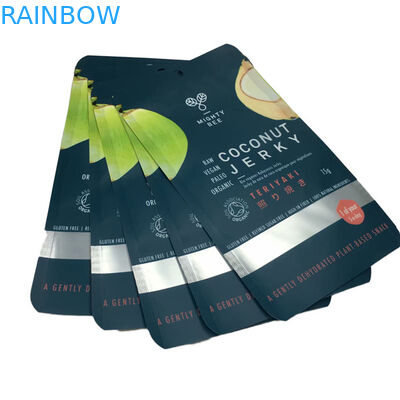 Płaskie worki Mylar Kokosowe worki z przejrzystym oknem