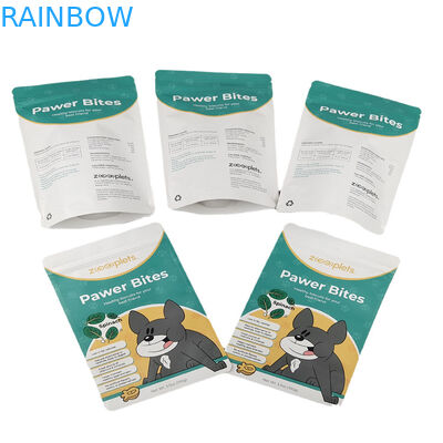 Sprzedaż hurtowa Sprzedaż hurtowa na zamówienie Stand Up Re-Sealable Mylar Bags Digital Print Kraft Paper Pouch for Pet Dog Cat Food
