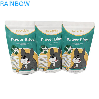 Niestandardowe logo stand up pouch Kraft papier worek dla psów traktują cyfrowy wydruk ponownie zamknięte torebki Mylar