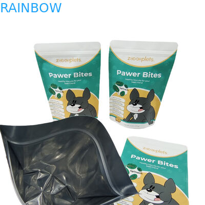 Niestandardowe logo stand up pouch Kraft papier worek dla psów traktują cyfrowy wydruk ponownie zamknięte torebki Mylar