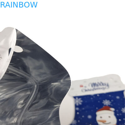 Gorąca sprzedaż Niestandardowy kształt wycięcia gumowego, miękki dotyk, worek Mylar, folia aluminiowa, plastikowe gumki, opakowania cukiernicze