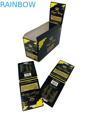 Zindywidualizowane logo Royal Honey VIP Sachet Packaging Paper Card Złota folia papierowa Karta do kij miodu