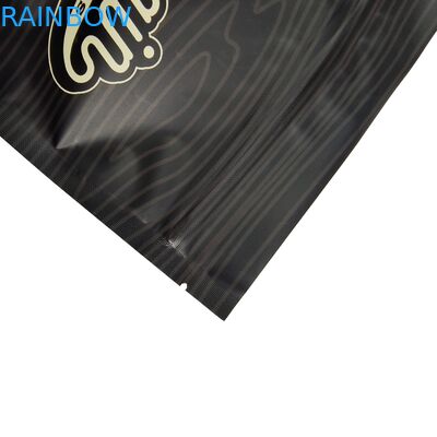 Aluminium folia drukowana efekt metaliczny stand up pouch Custom Design plastikowe worki żywnościowe do kawy