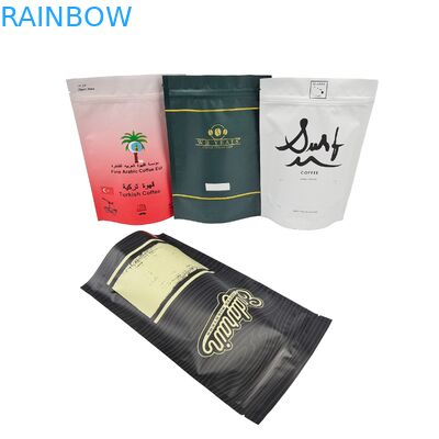 Maty/Blaskowy Niestandardowy Drukowany Wzniesiony Plastic Food Grade Packaging Pouch For Coffee Bean Powder