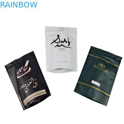 Wysoka bariera wilgoci Doypack Laminated Material Custom Logo Plastic Re-sealable Ziplock Coffee Bags
