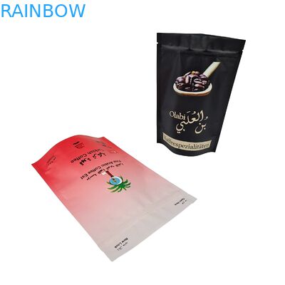 Arabica Kawa ziarna Niestandardowe opakowanie drukowane Niedotwarzalne Zipper Mylar Plastic Stand Up Bags