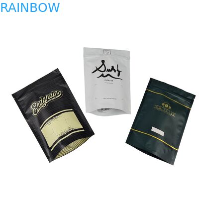 Arabica Kawa ziarna Niestandardowe opakowanie drukowane Niedotwarzalne Zipper Mylar Plastic Stand Up Bags