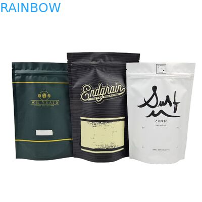 Arabica Kawa ziarna Niestandardowe opakowanie drukowane Niedotwarzalne Zipper Mylar Plastic Stand Up Bags