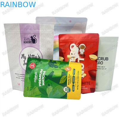 Drukowanie cyfrowe 100% biodegradowalne torebki z papieru kraft Custom Manufacturers Stand Up Food Packaging Zipper Plastic Bag C