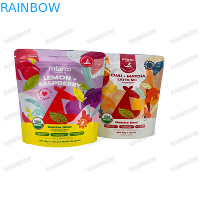 Drukowanie cyfrowe 100% biodegradowalne torebki z papieru kraft Custom Manufacturers Stand Up Food Packaging Zipper Plastic Bag C