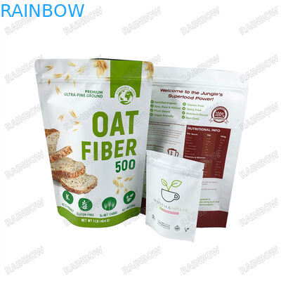 Biodegradowalne torebki Custom Kraft Paper Stand Up Pouch Ziplock