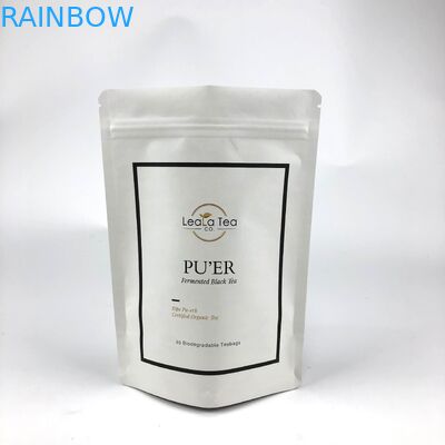 Znowu zamknięte torebki stojące z dostosowanym logo do opakowań z suszoną torebką herbacką