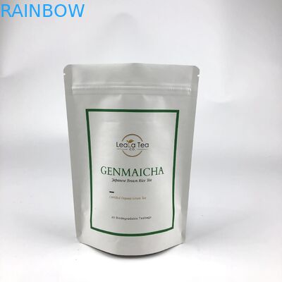 Znowu zamknięte torebki stojące z dostosowanym logo do opakowań z suszoną torebką herbacką