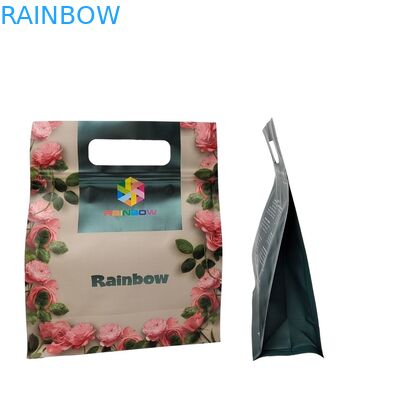 Akceptuj zamówienie na zamówienie, płasko dolny worek do pakowania kawy z podłożonymi workami do pakowania