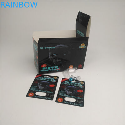 Premierzen Blister Card Packaging Custom Child Resistant Bottone Lock 3D Card Paper Box