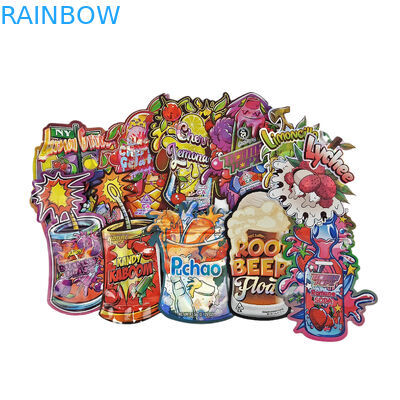 Niestandardowo wydrukowane dziecięce torby z zamkiem stand up torby holograficzne na przekąski i produkty towarowe torby plastikowe