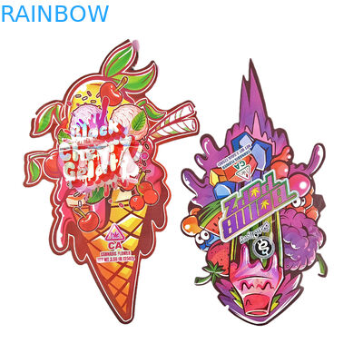 Niestandardowo wydrukowane dziecięce torby z zamkiem stand up torby holograficzne na przekąski i produkty towarowe torby plastikowe