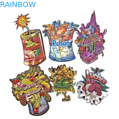 Niestandardowo wydrukowane dziecięce torby z zamkiem stand up torby holograficzne na przekąski i produkty towarowe torby plastikowe