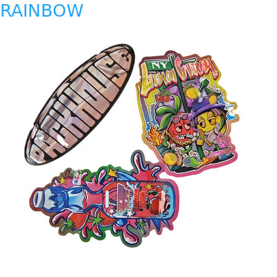 Nieregularne opakowanie Zipper Smell Proof Die Cut Plastic Packaging Bag