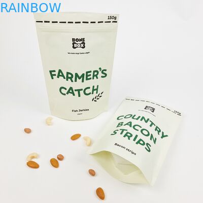 Biały materiał rękojeści i stojak zawarte w spersonalizowanych workach prezentów