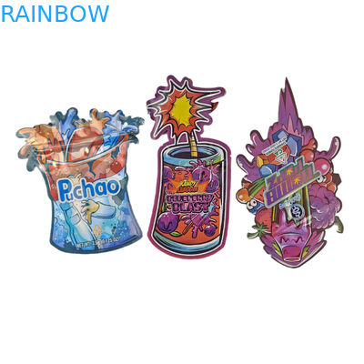 Nieregularny kształt plastikowy Zipper Mylar Food Packaging Bag